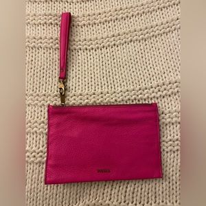 Fossil wallet purse, hot pink! Never used with tags!! Super cute & in style!